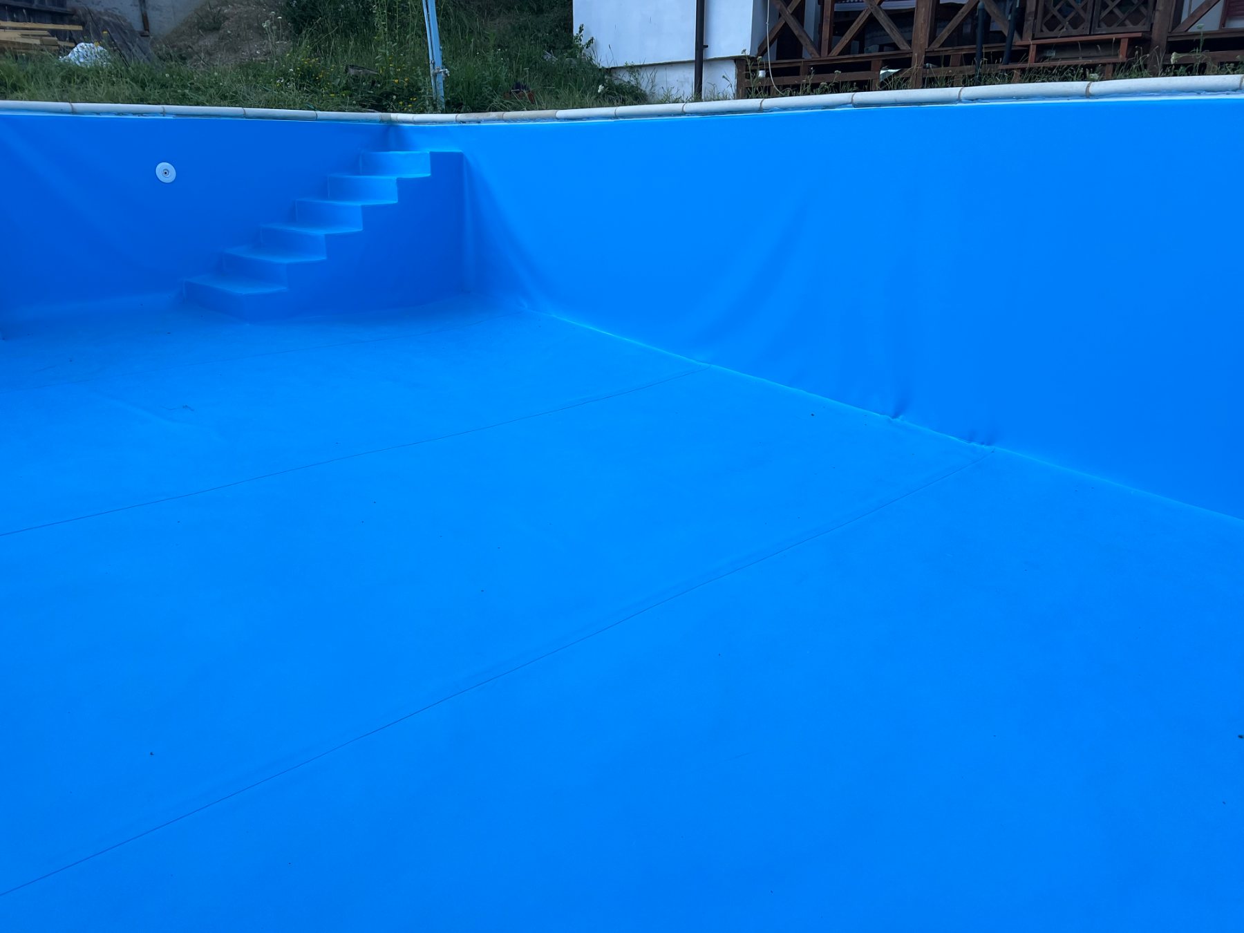 Piscină cu liner nou